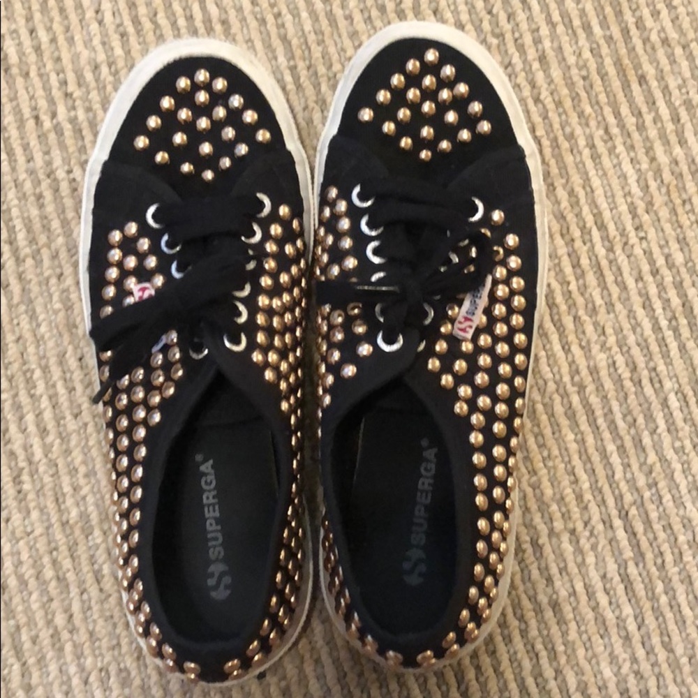 Gold studded Black Supergas